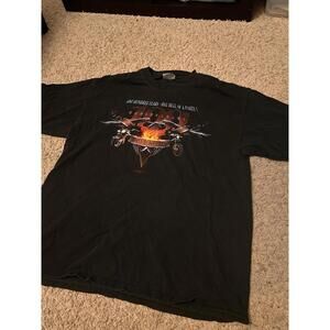 Vtg Biker Motorcycle T-Shirt 100 Year Anniversary 2003 Eagle Milwaukee Size L